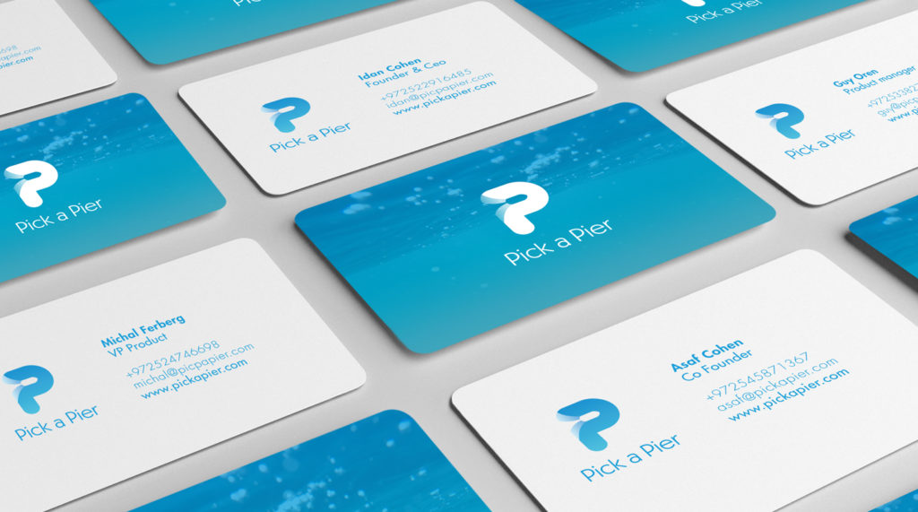 Pick a Pier, Start Up Company, Brand identity, App & website, print Branding for start-up company, specializing in berth management solutions for marinas. Design Shop by Dan Michman, Graphic designer, branding, brochures, posters, catalogs, books, corporate identity, Internet and web design. עיצוב גרפי, מיתוג, פרינט, מדיה דיגיטלית, אריזות, עיצוב לוגו, קטלוגים, ספרים
